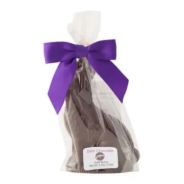 Vermont nut free solid dark chocolate bunny