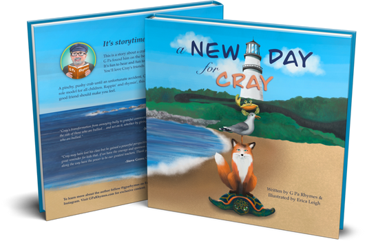A New Day For Cray Written by G Pa Rhymes Book available at Stage Stop Candy in Dennis Port on Cape Cod