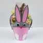 Grey Bunny Easter Basket filled with chocolate and candies from Stage Stop Candy in Dennisport