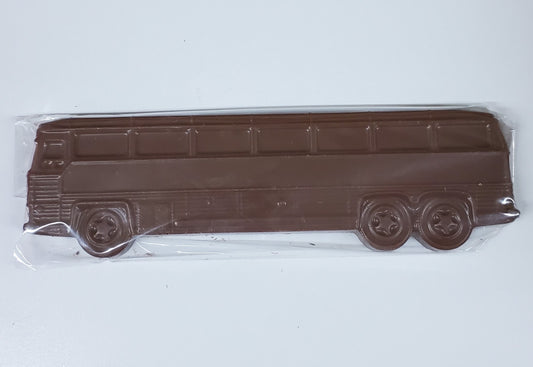 Solid Milk Chocolate Shaped Bus