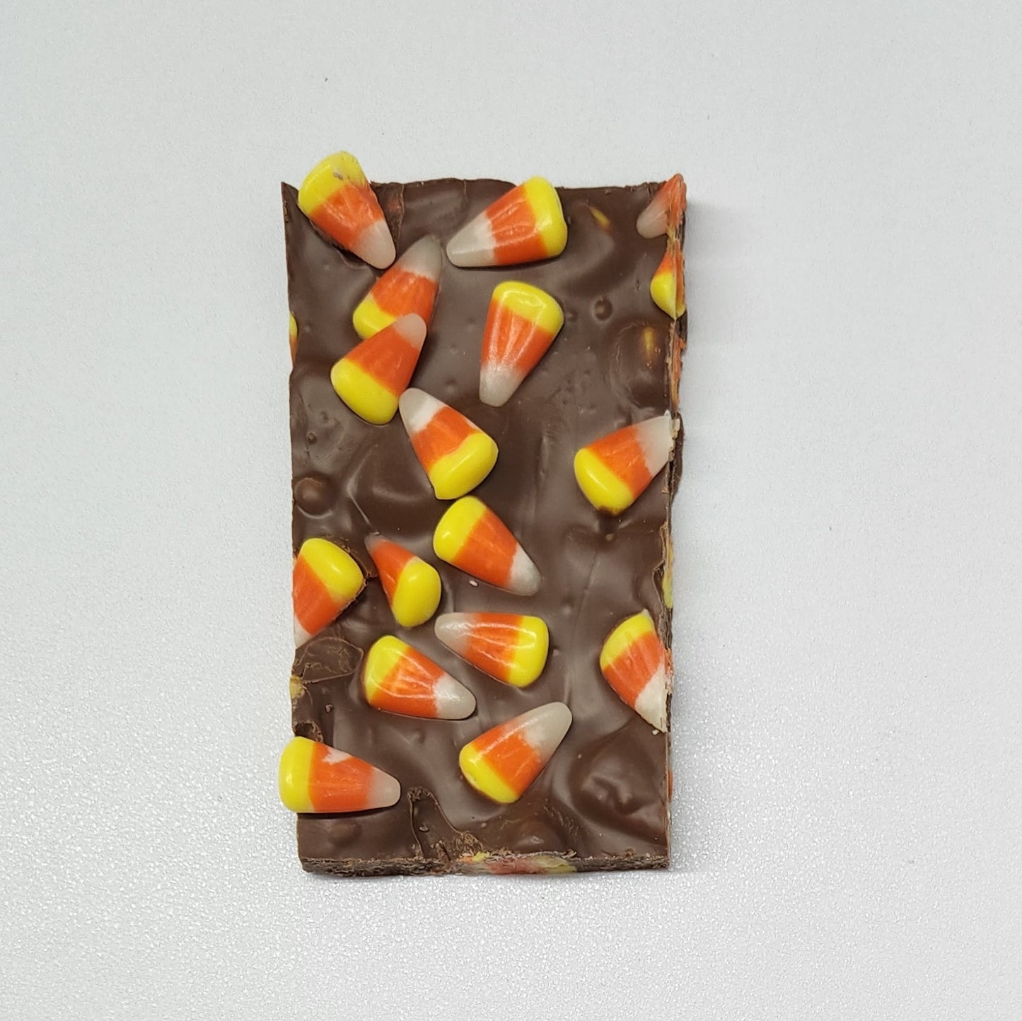 Candy Corn and Milk Chocolate Bark handcrafted by Stage Stop Candy