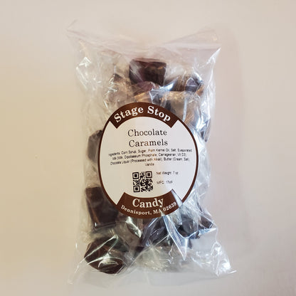 bag of hand wrapped caramel chocolates