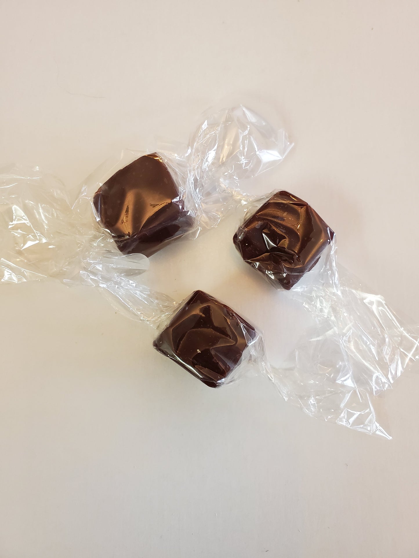 hand wrapped chocolate caramels