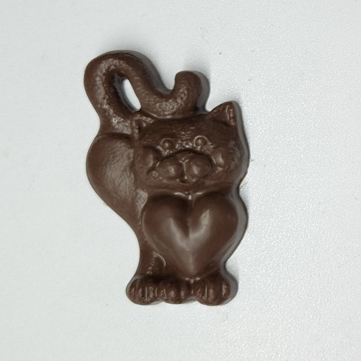 Solid milk chocolate cat