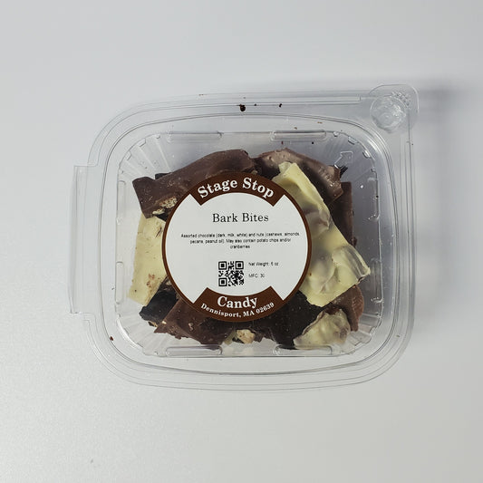 box of chocolate bark pieces