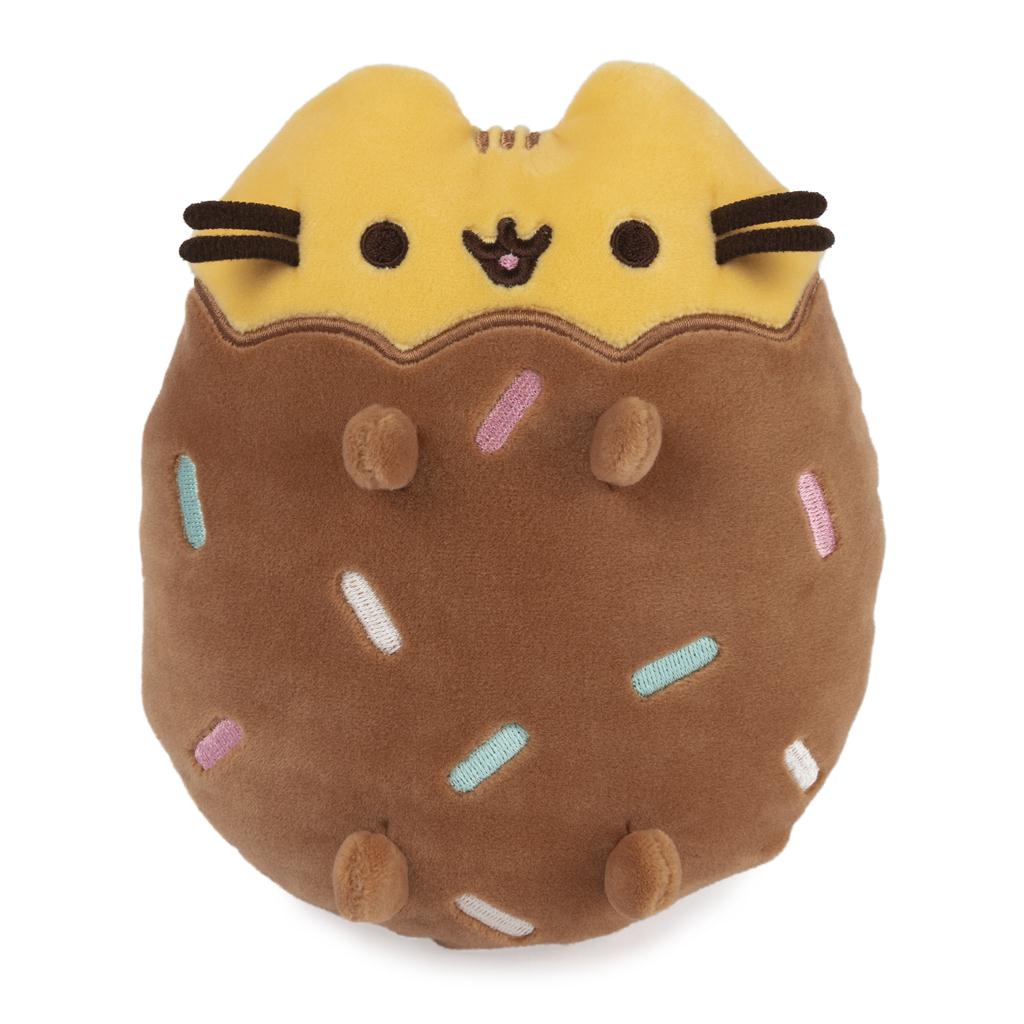 Chocolate Dipped Cookie Squisheen Pusheen Stuffed Animal Cat Plush