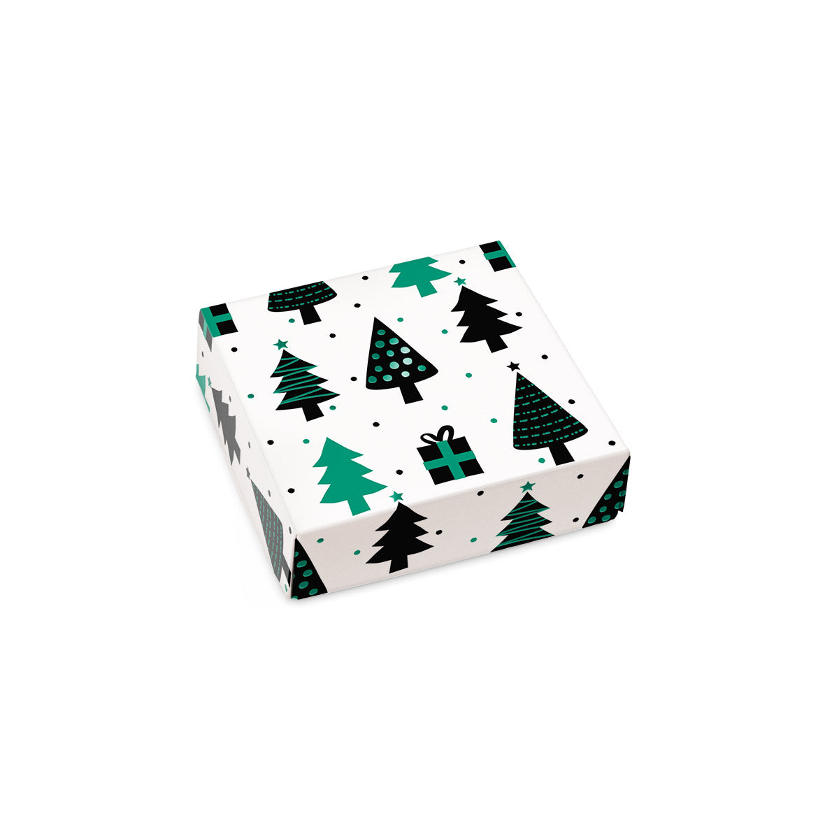 Christmas Tree Themed Box Cover for 9 Piece Holiday Assortment