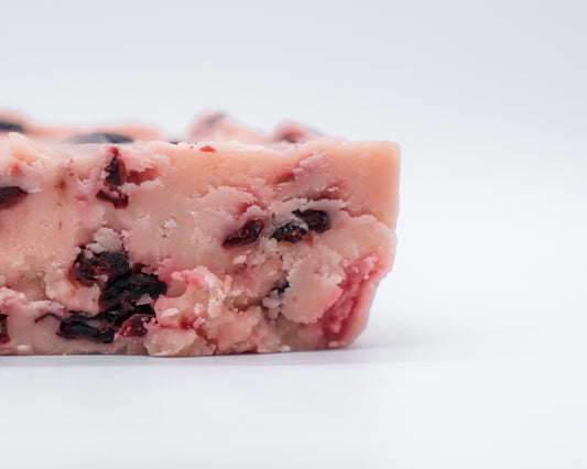 Small batch Cranberry Fudge made by Stage Stop Candy on Cape Cod. 