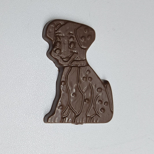 Solid milk chocolate Dalmatian dog 