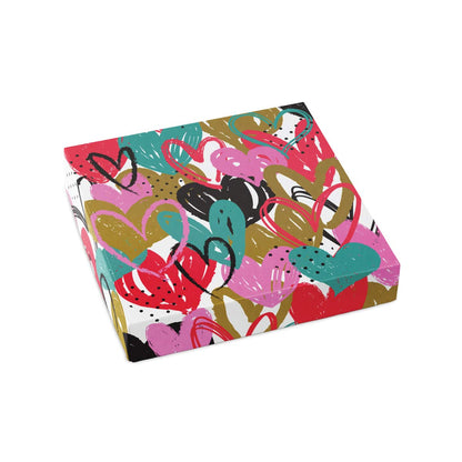 Fluttering Hearts Themed Box Cover for 16 Piece Holiday Assortment