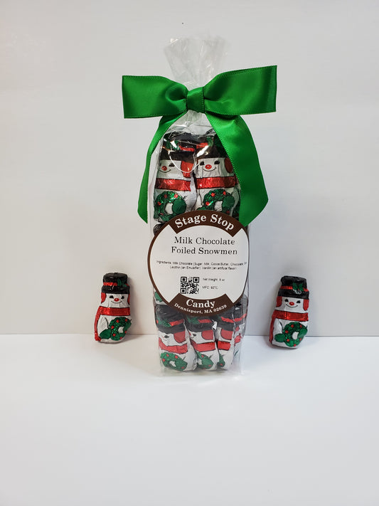 Foiled Chocolate Snowmen