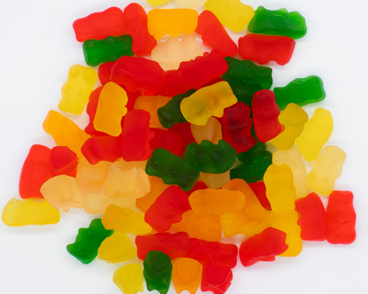Assorted flavor gummy bears