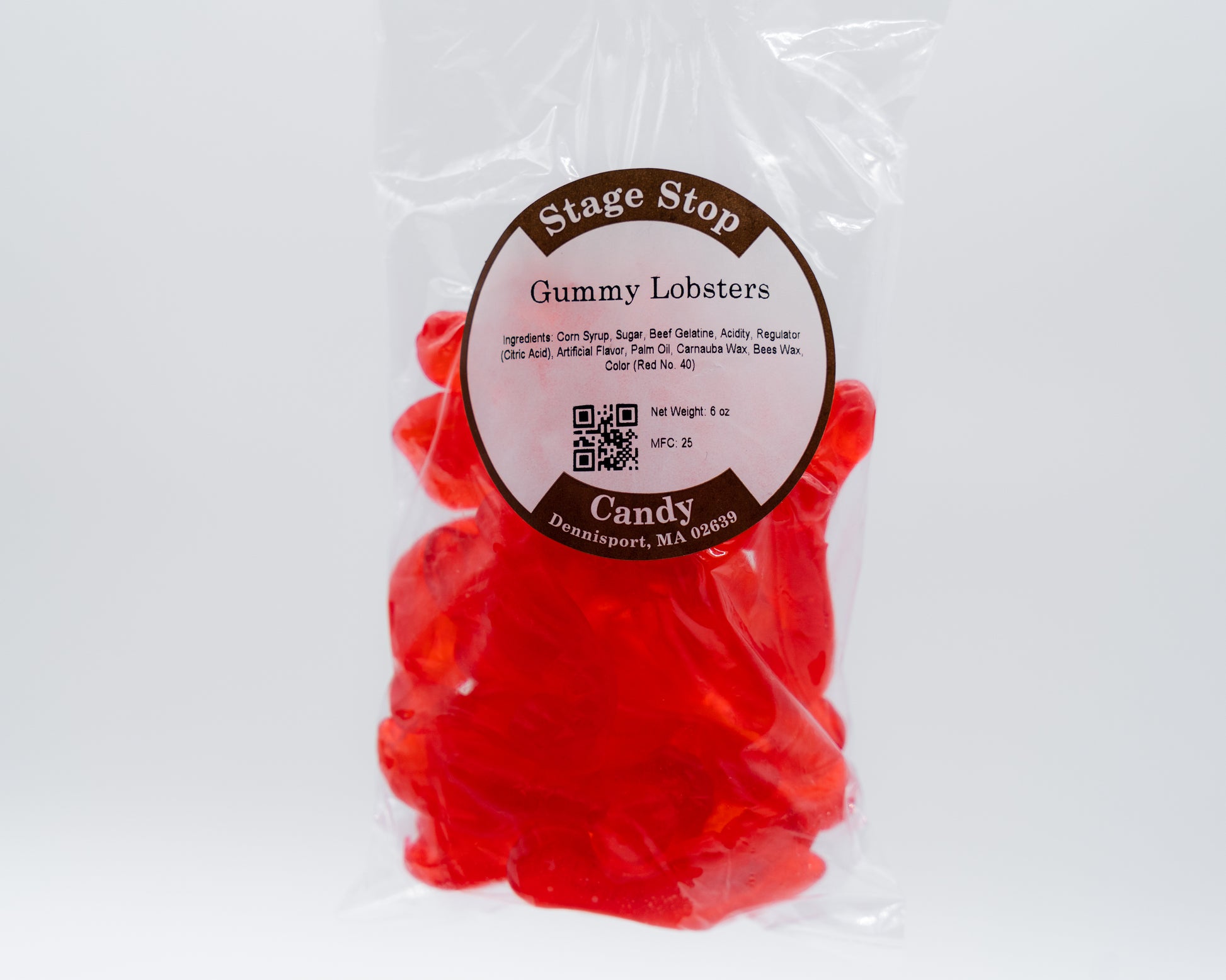 Bag of Red Gummy Lobsters