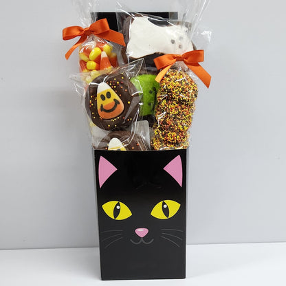 Stage Stop Candy Black Cat Halloween Door Hanger 