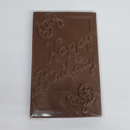 Happy Birthday Milk Chocolate Greeting Card in Wrapper