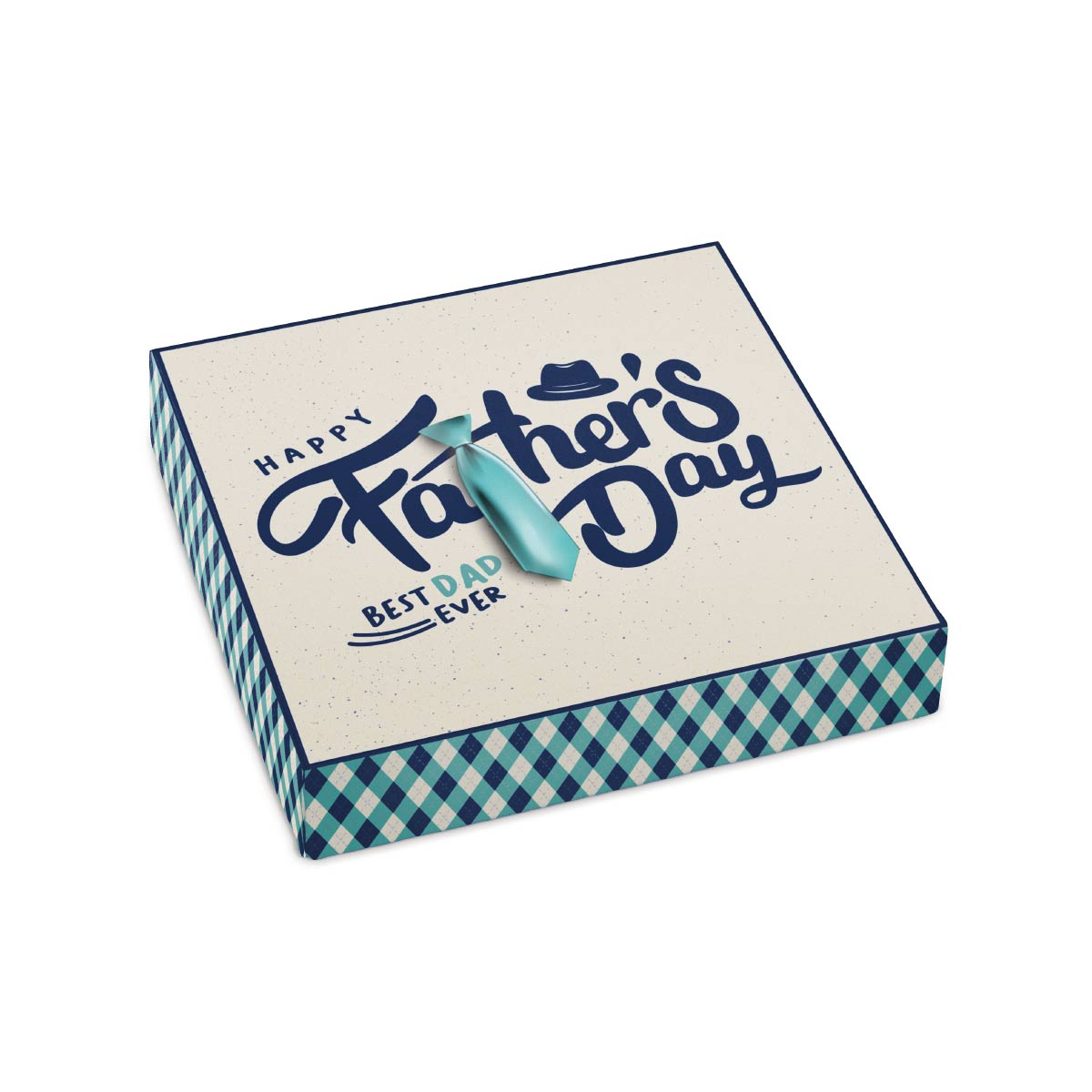 Happy Father's Day Tie Themed Box Cover for 9 Piece Holiday Assortment