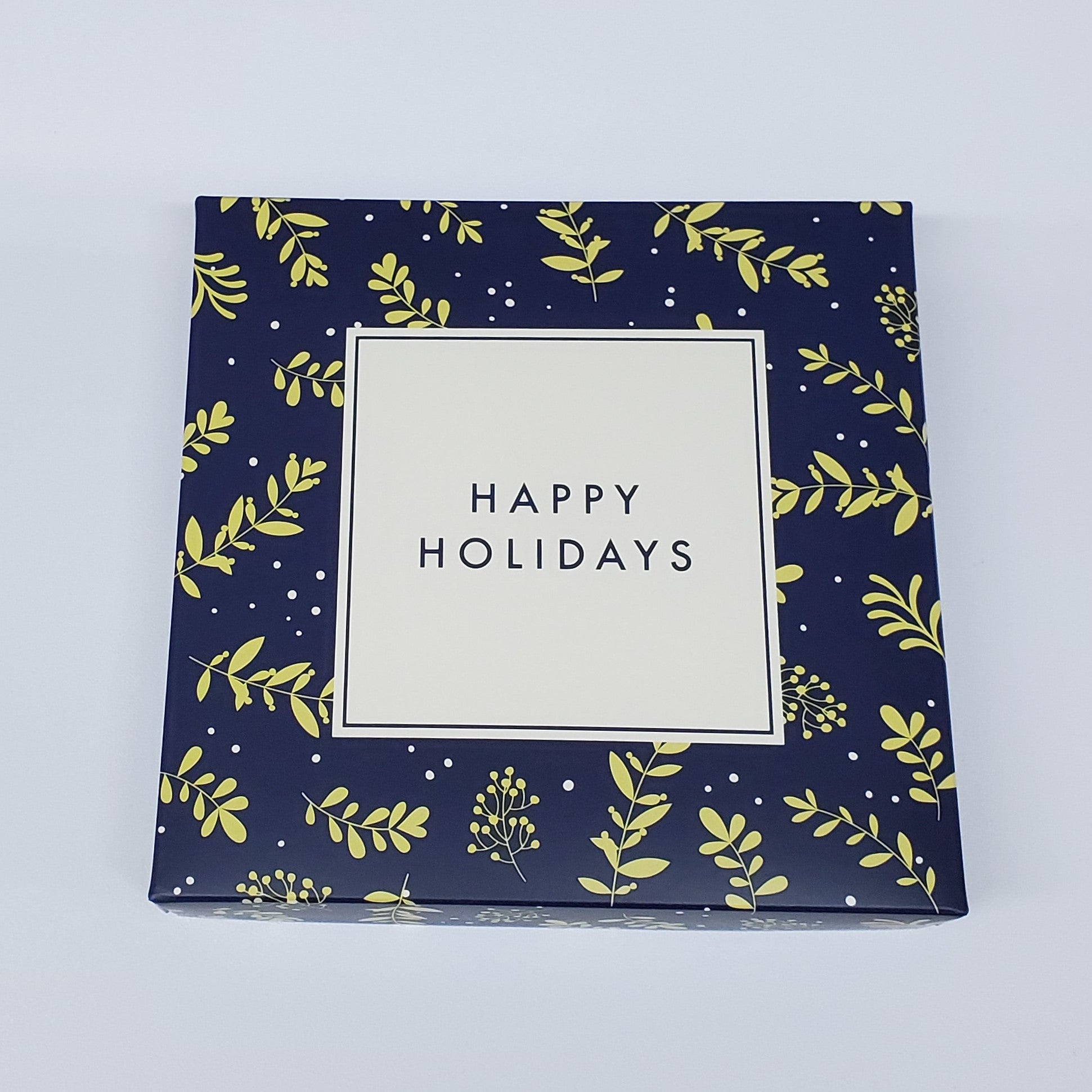 Happy Holidays Themed Box Cover for 16 Piece Holiday Assortment