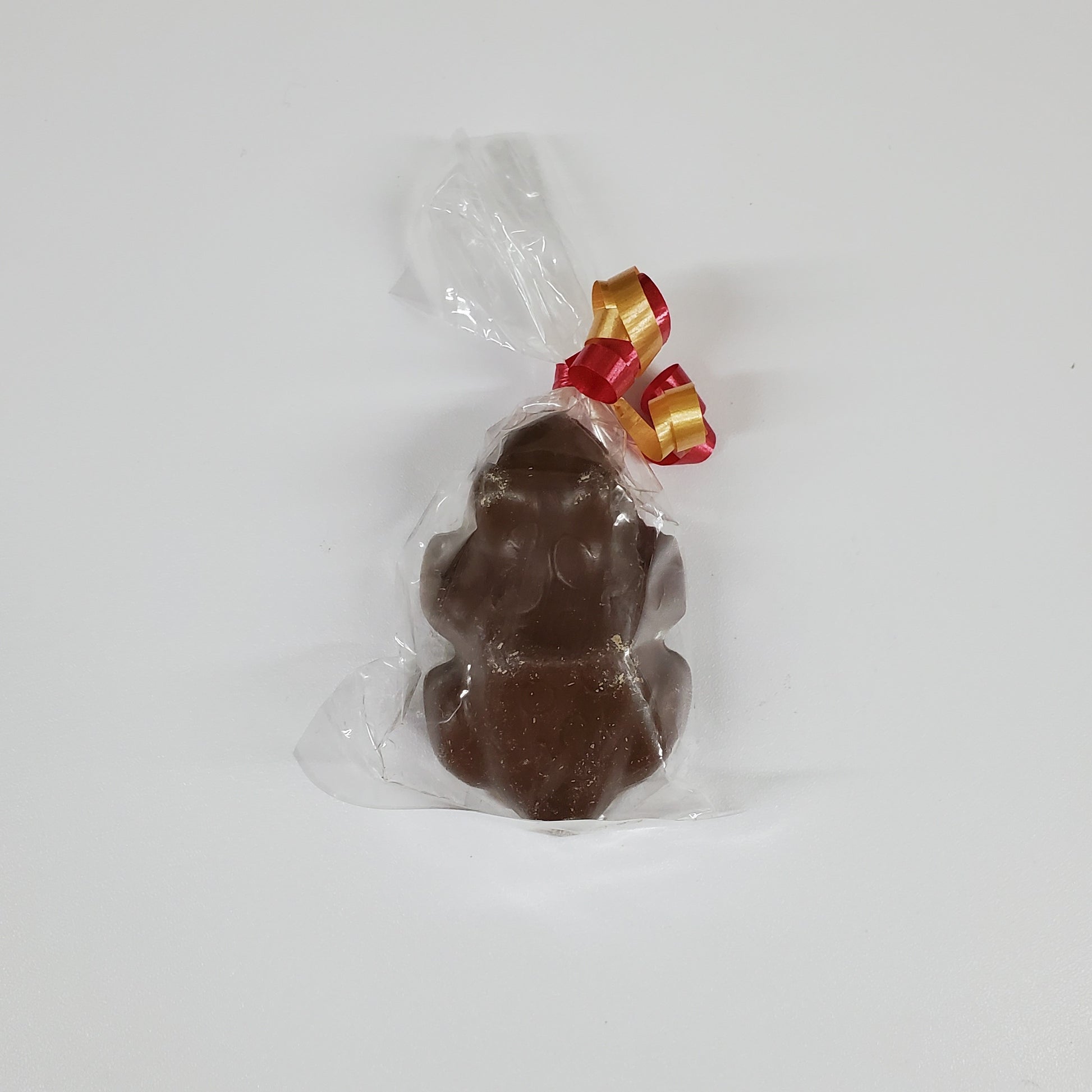 Milk Chocolate Frog with Gold & Red Bow