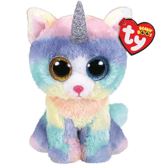 Heather Multicolor TY Beanie Boo CatiCorn