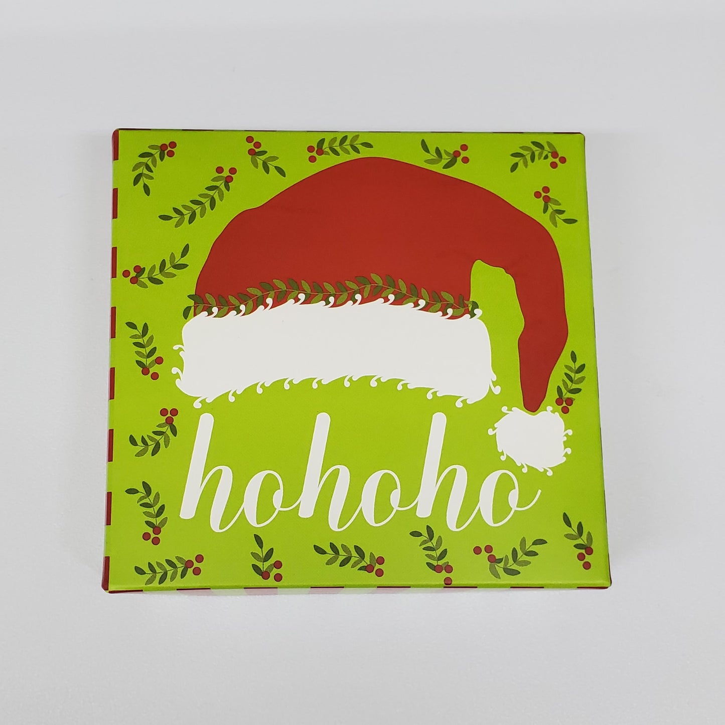 Ho Ho Ho Hat Themed Box Cover for 9 Piece Holiday Assortment