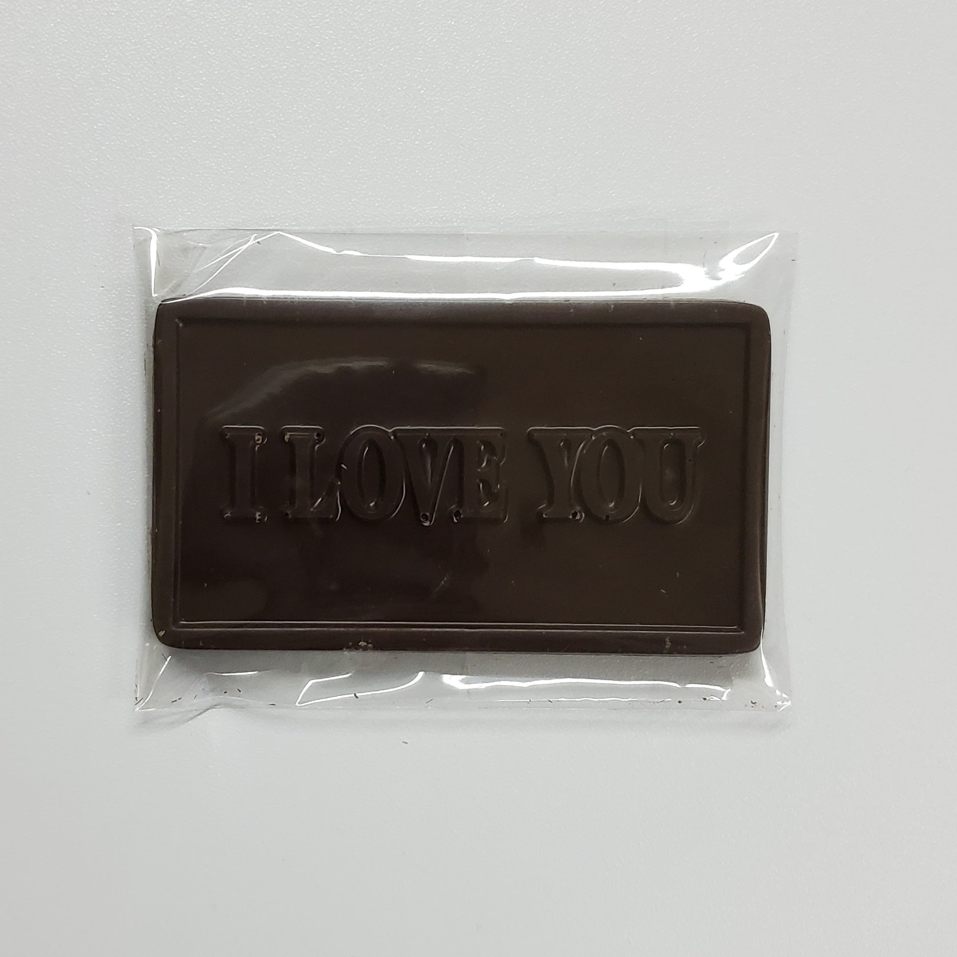 I love you dark Chocolate Greeting Card in Wrapper