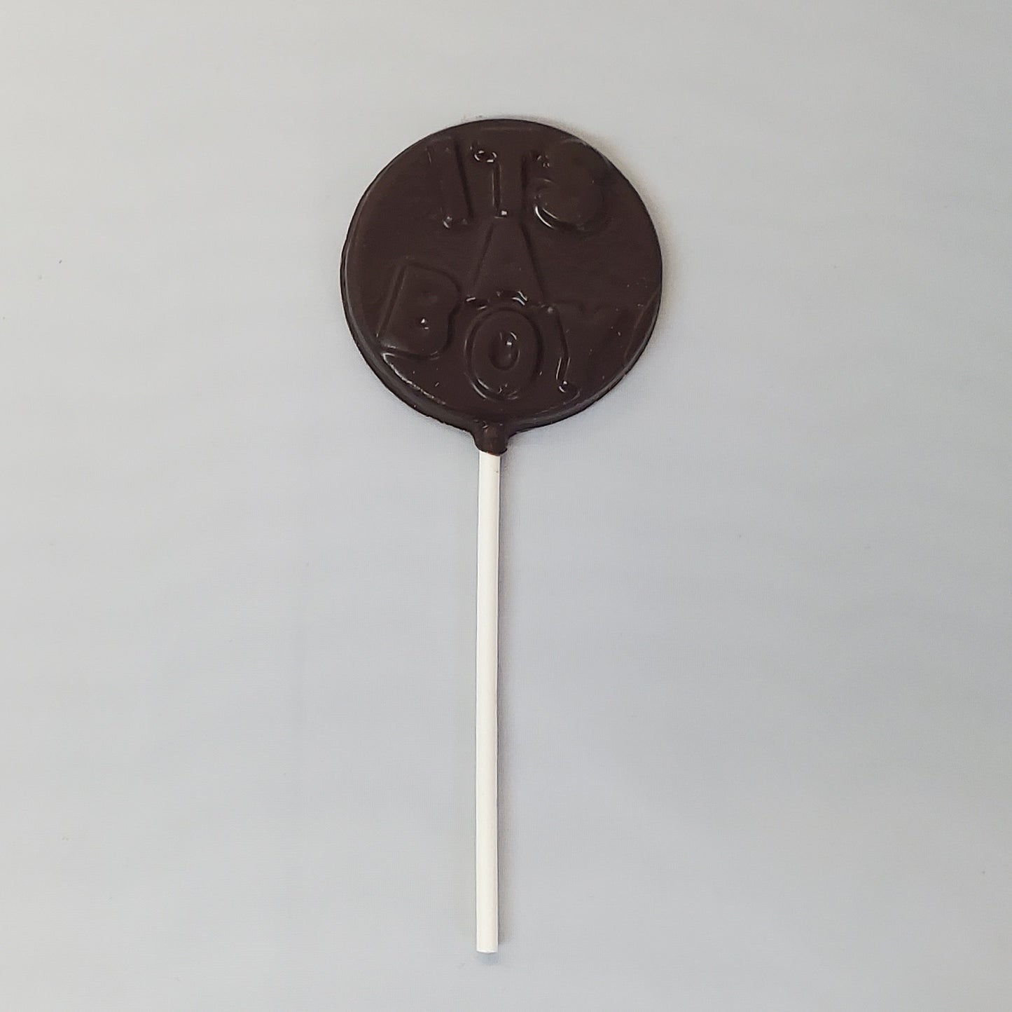 Dark Chocolate It's a Boy lollipop