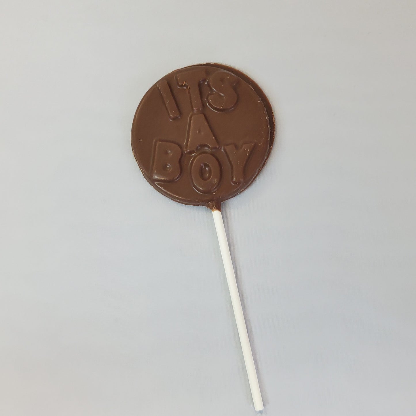 Milk Chocolate It's a Boy lollipop