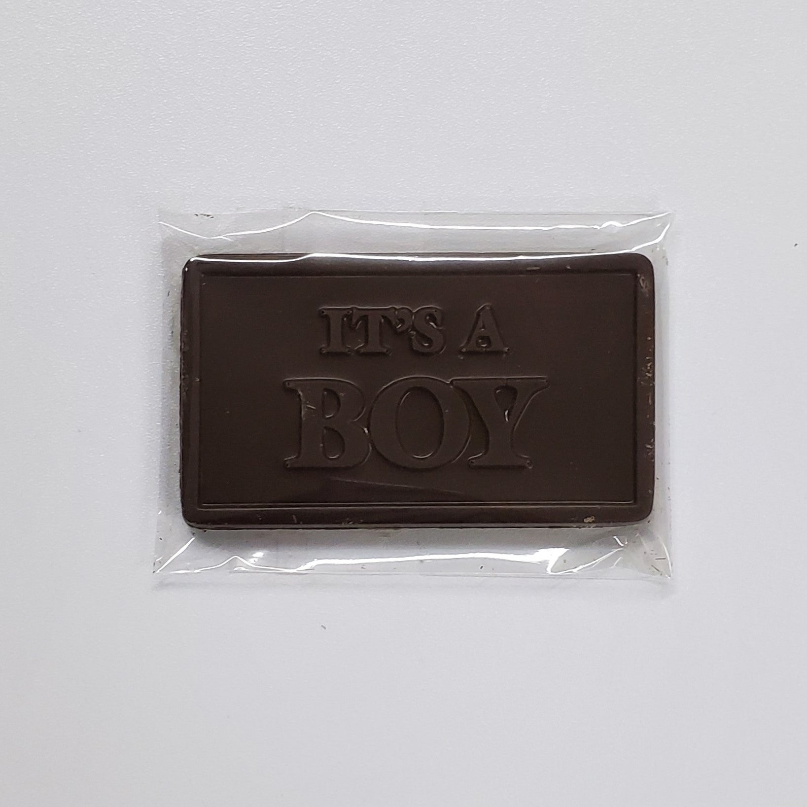 It's a boy dark Chocolate Greeting Card in Wrapper