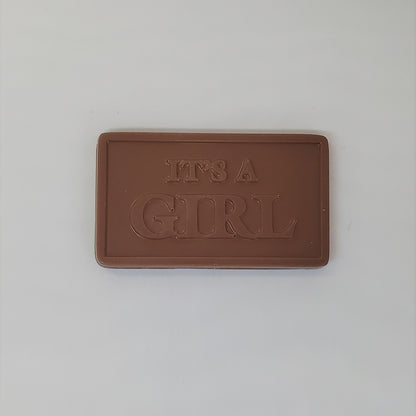 It's a girl milk Chocolate Greeting Card