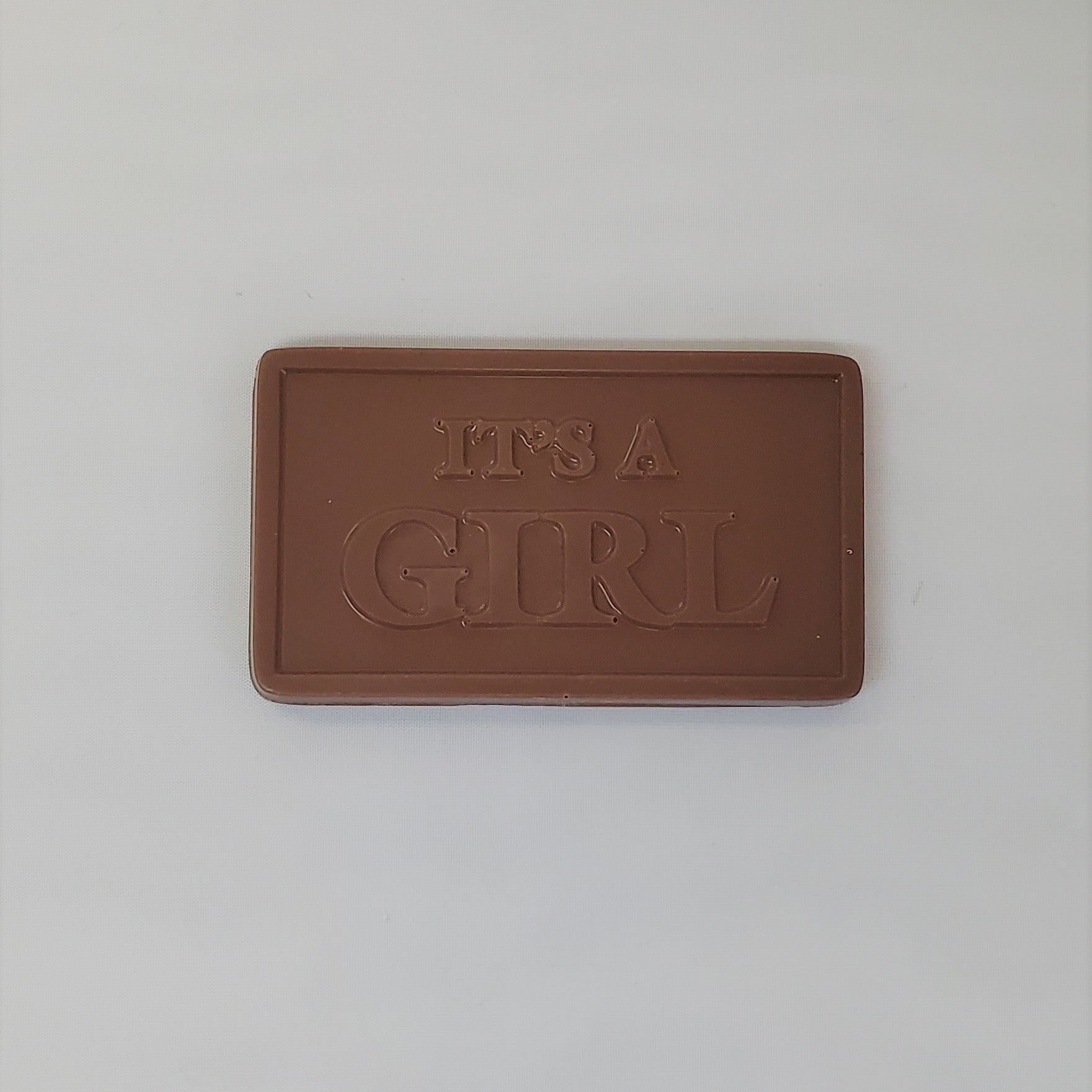 It's a girl milk Chocolate Greeting Card