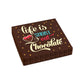 Life is Short, Eat Chocolate Themed Box Cover for 9 Piece Holiday Assortment