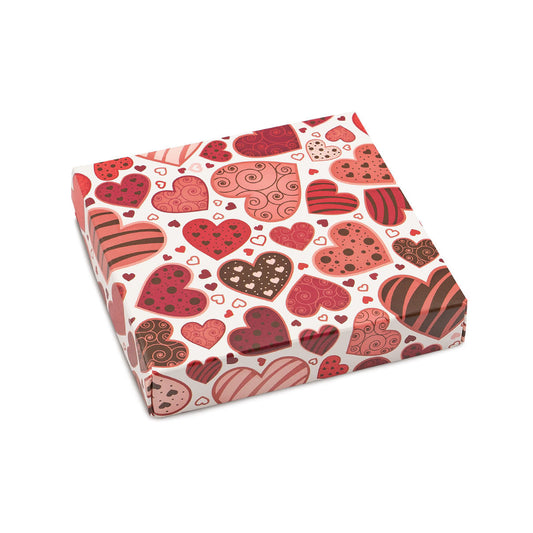 Lotta Love Hearts Themed Box Cover for 9 Piece Holiday Assortment