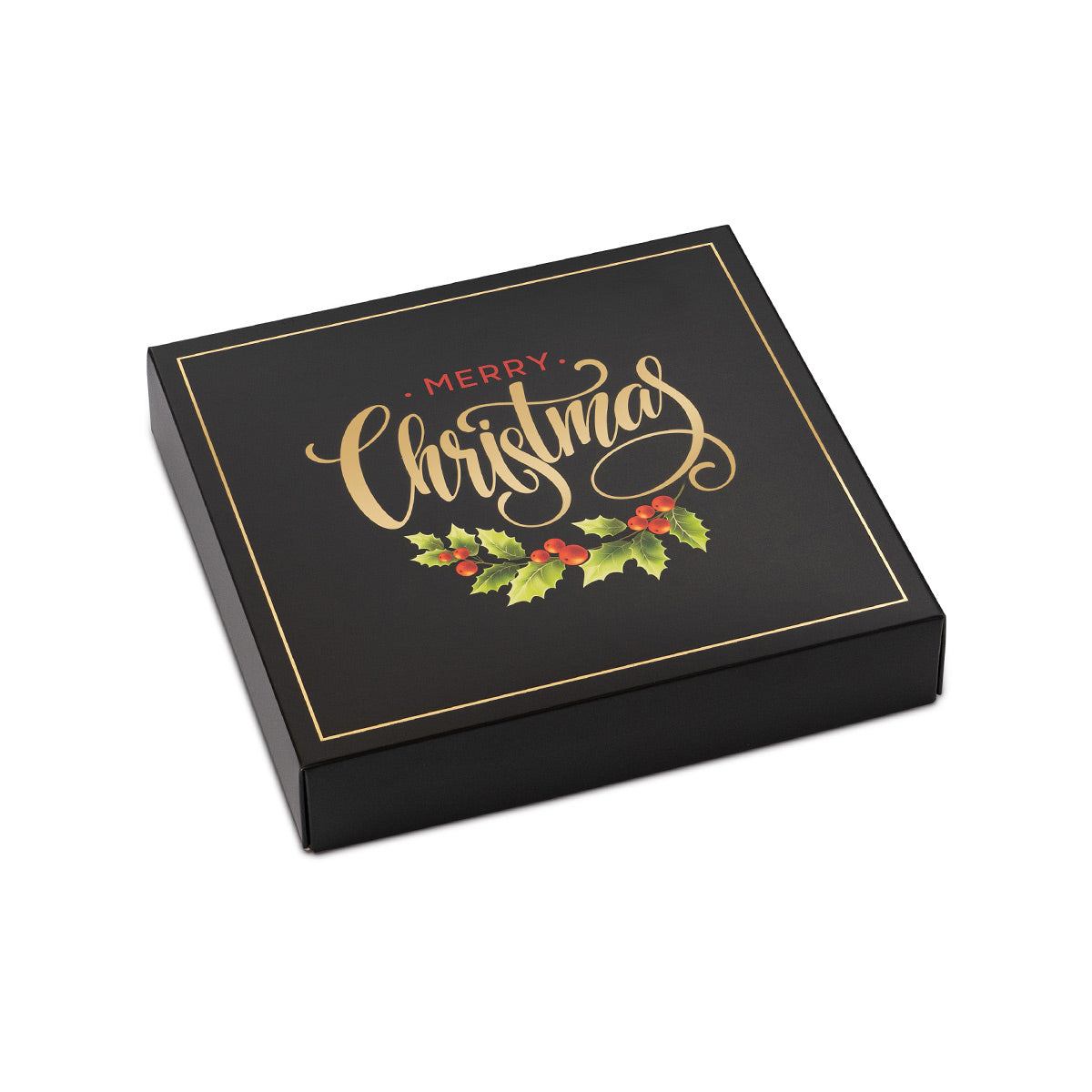 Merry Christmas Themed Box Cover for 9 Piece Holiday Assortment
