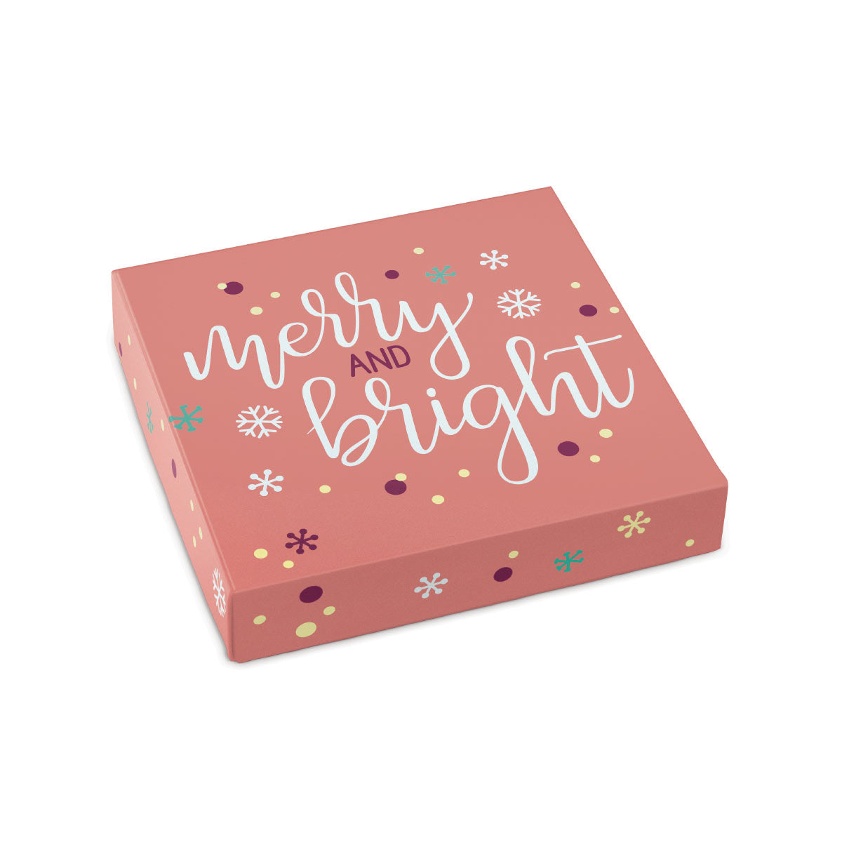 Merry & Bright Pastel Pink Holiday Chocolate Assortment Cover