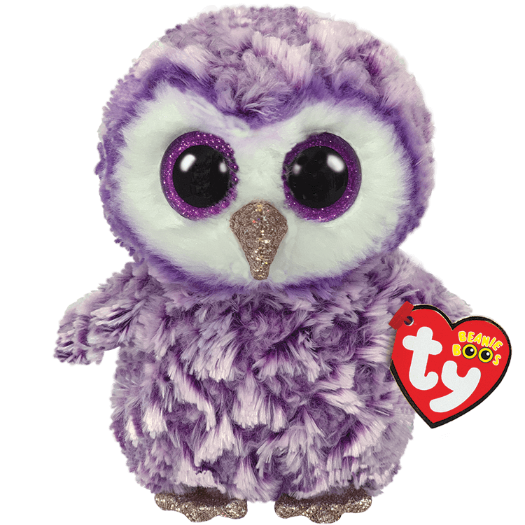 Moonlight Purple Owl TY Beanie Boo Plush