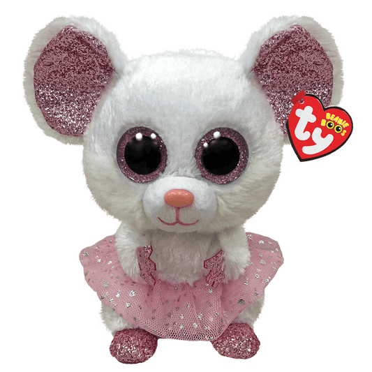 Nina White Ballerina Mouse TY Beanie Boos Stuffed Plush