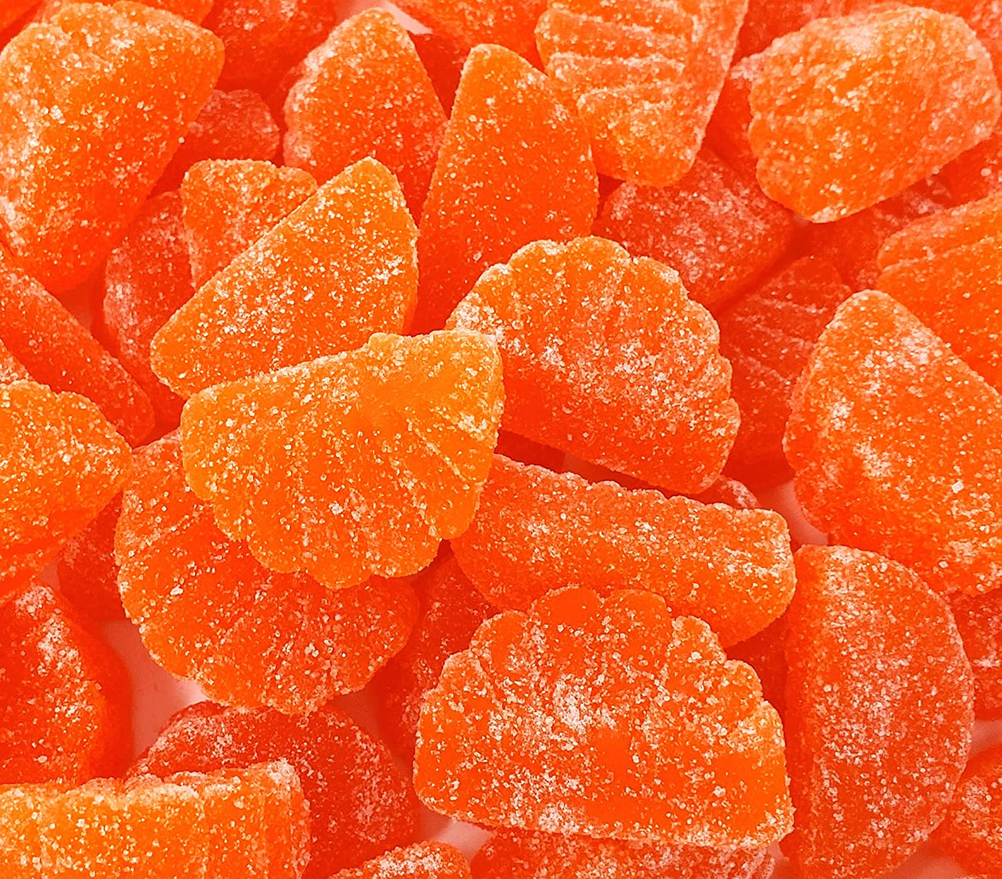 Closeup of Gummy Orange Slices