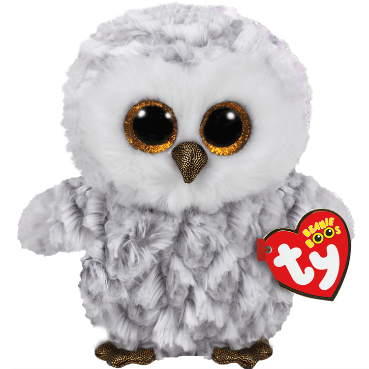 Owlette White Owl TY Beanie Boo Stuffed Plush