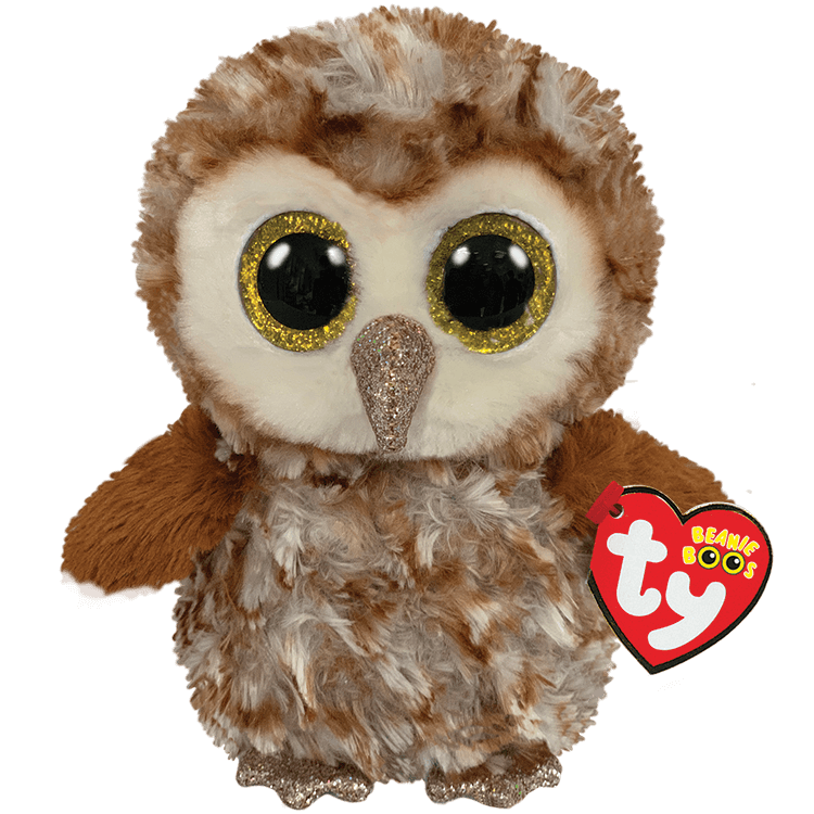 Percy Brown Tipped Barn Owl TY Beanie Boo Plush