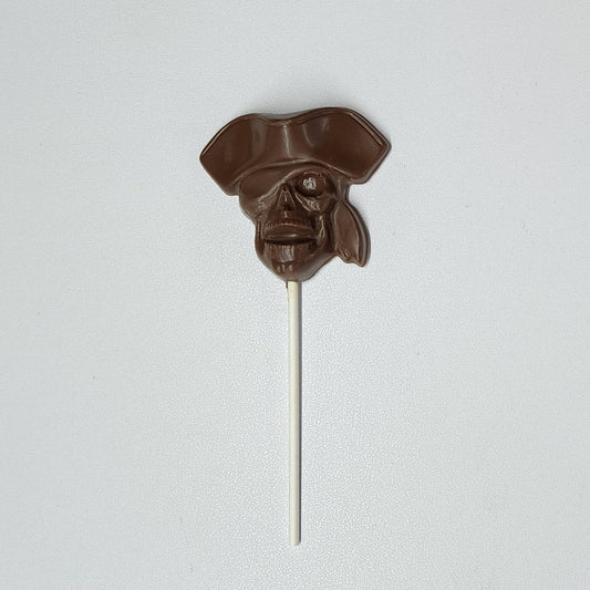 Milk chocolate pirate lollipop