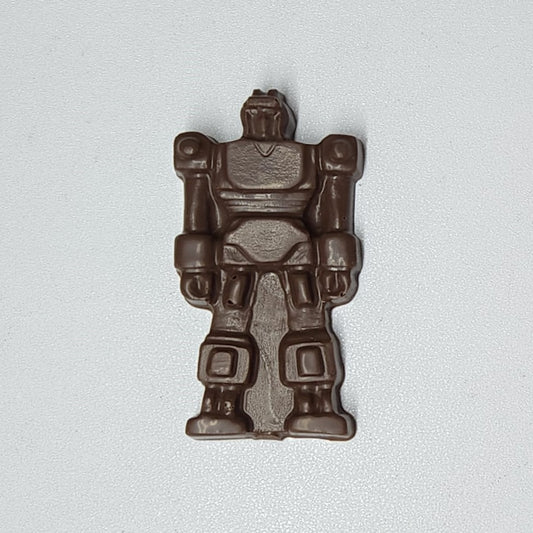 Solid milk chocolate transformer robot