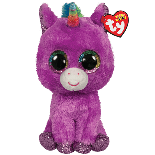 Rosette TY Beanie Boos Purple Unicorn Stuffie