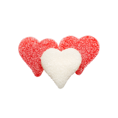 Sugar Dusted Gummy Heart Candy