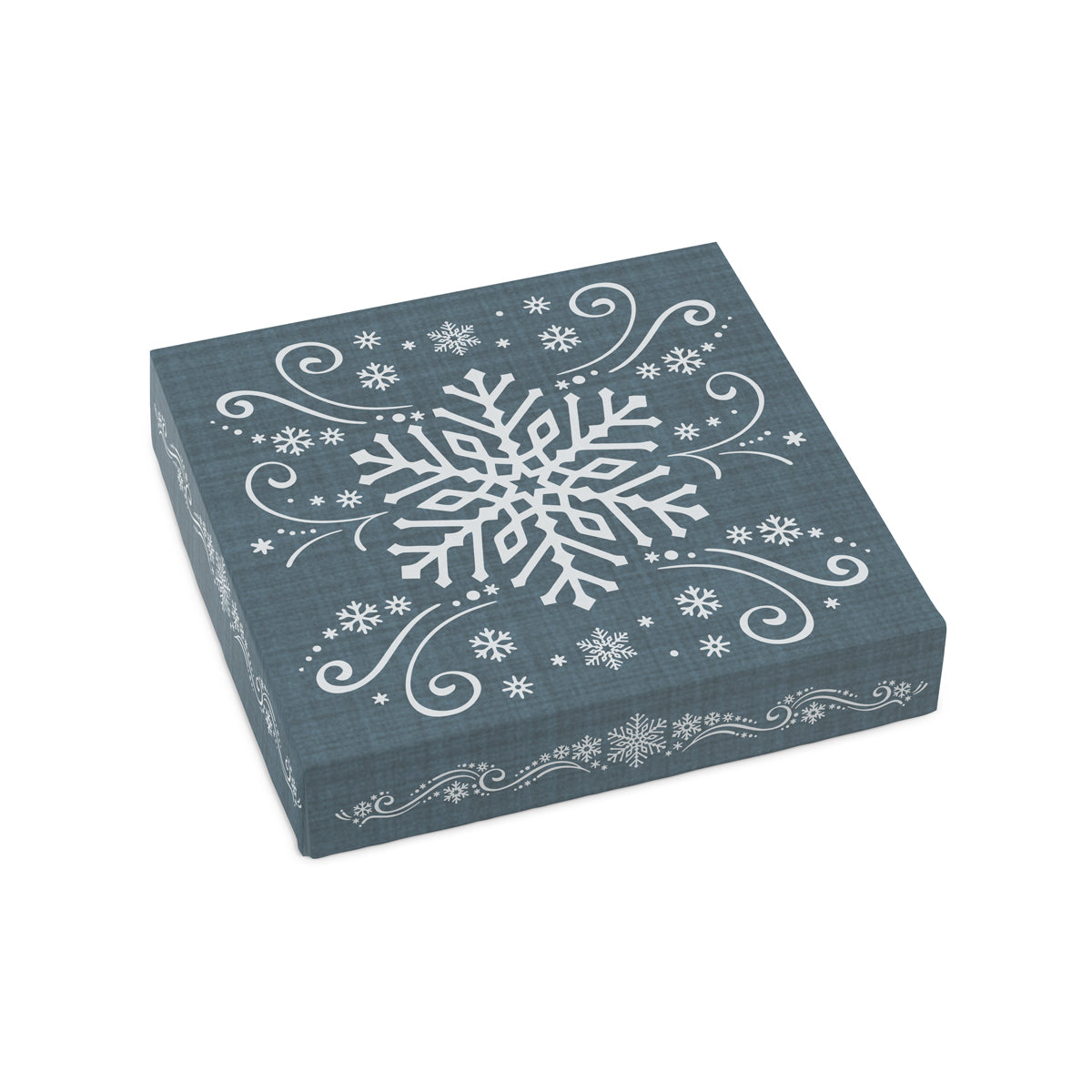 Snowflake Flurry Cover for Chocolate Assortment Gift Box