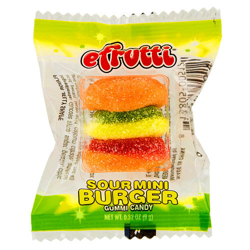 Sour Mini Burger Gummi Candy
