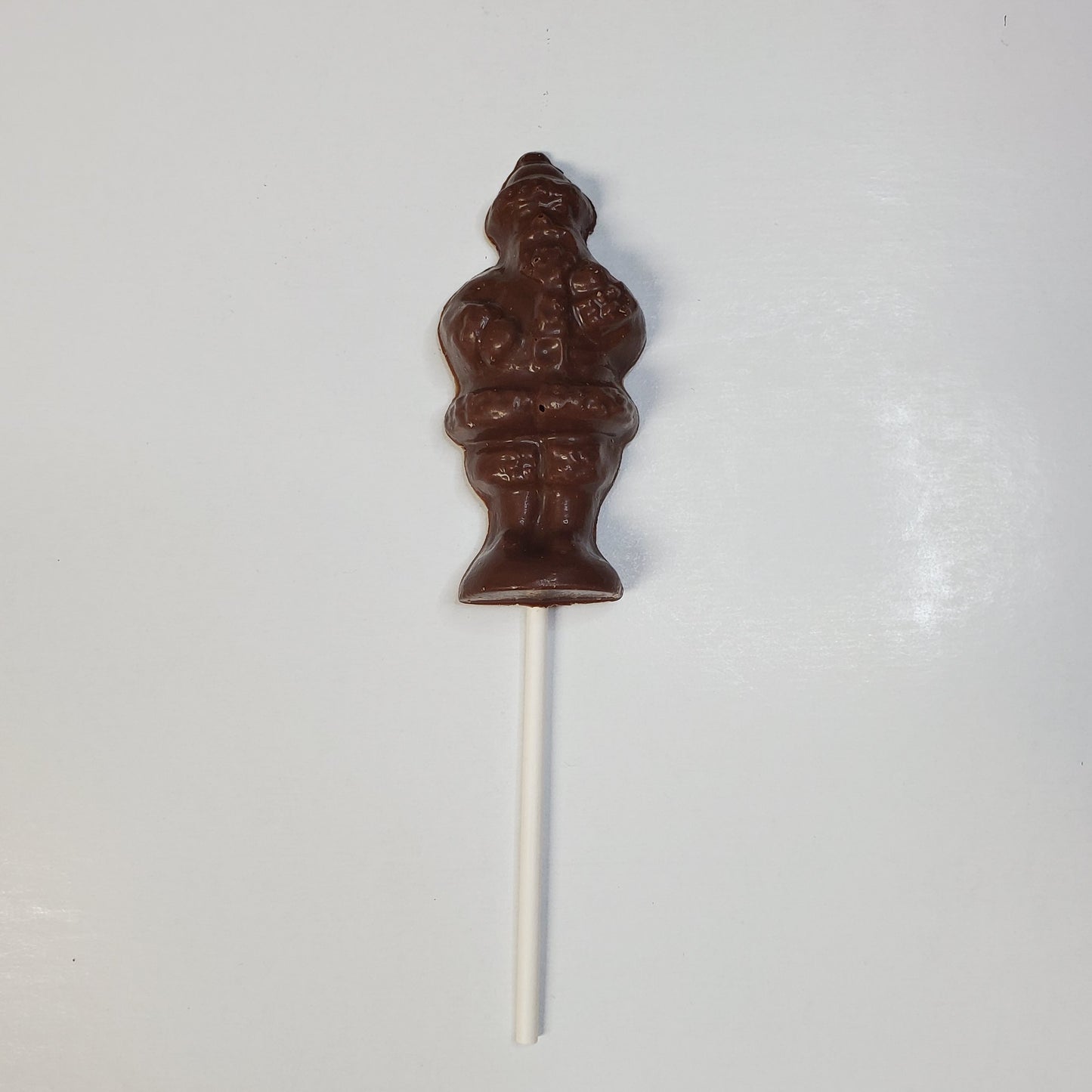 Milk chocolate standing santa pop