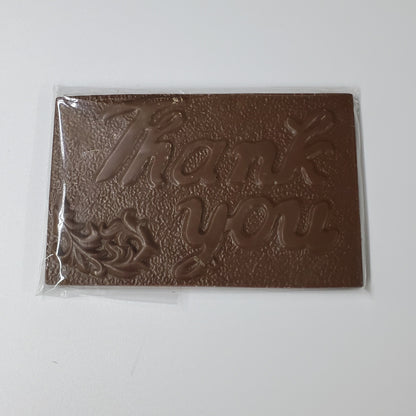 Thank You Milk Chocolate Greeting Card in Wrapper
