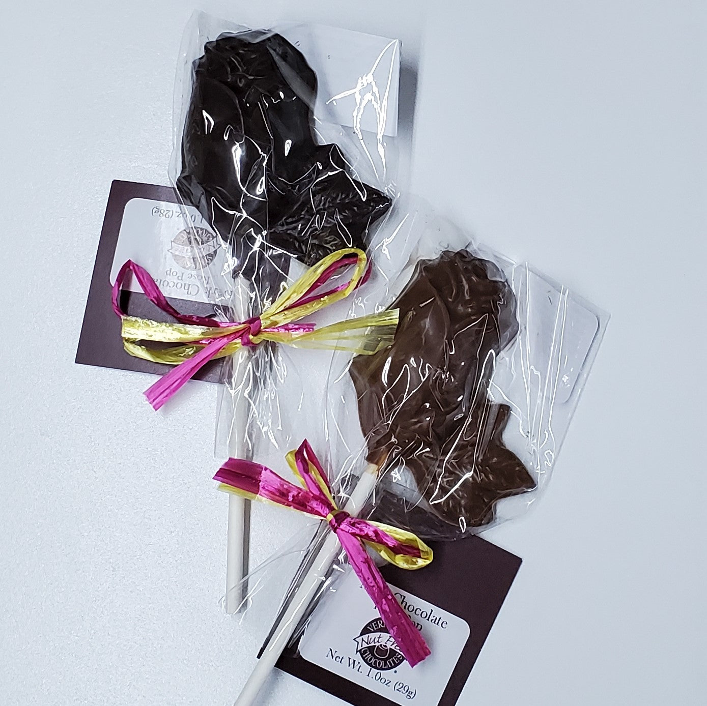 Vermont Nut Free Dark and Milk Chocolate Rose Shaped Pops