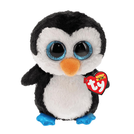TY Beanies Boos Waddles Black and White Penguin Stuffed Plush