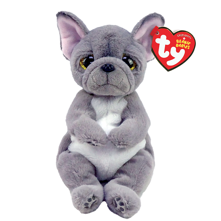 TY Beanie Babies Wilfred Grey Stuffed Dog